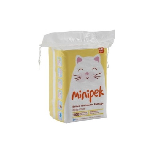 Minipek Bebek Temizleme Pamuğu 60 Adet 6'Lı Set