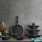 Schafer Dark Storm Y.y. Tencere Seti 12 Parça- Siyah