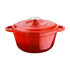 Lava 24 Cm Döküm Tencere Damlacık Efektli Özel Kapak