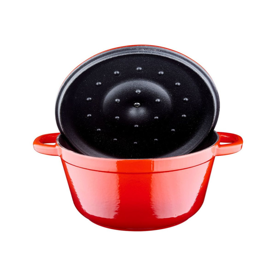 Lava 24 Cm Döküm Tencere Damlacık Efektli Özel Kapak