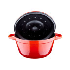 Lava 24 Cm Döküm Tencere Damlacık Efektli Özel Kapak