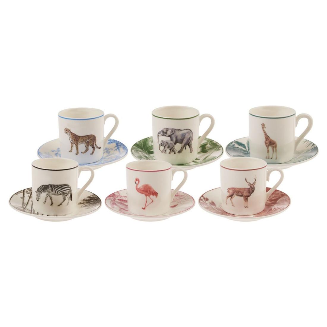 Karaca Jungle 6 Kişilik Kahve Fincanı Takımı 80 Ml