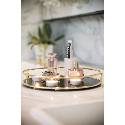 Bino Servis Sunum Tepsisi Ikramlık Gold Büyük Lüks Organizer Tepsi