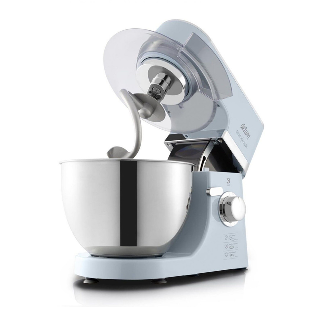 Arzum Ar1066 Crust Mix Color Stand Mikser Mavi - Hamur Yoğurma Makinesi