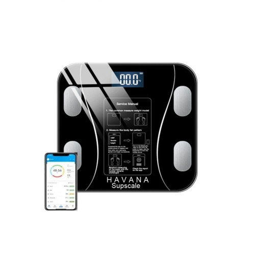 Supscale Dijital Baskül Yağ Su Kas Vücut Kitle Endeksi Kilo Ölçer Tartı