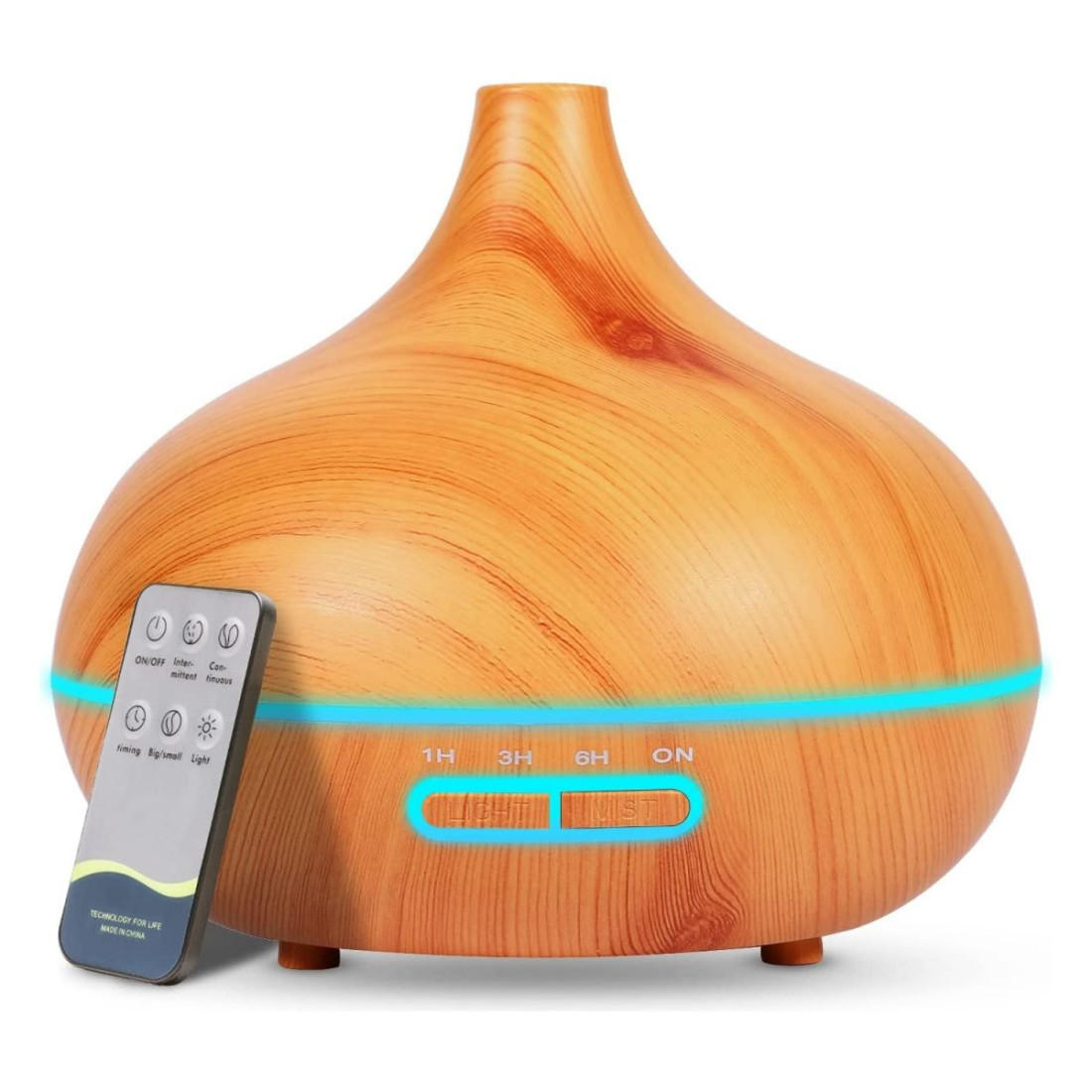 Büyük 550 Ml Hava Nemlendirici Ultrasonik Ortam Nemlendirici Oda Nemlendirici Işıklı Zamanlayıcılı