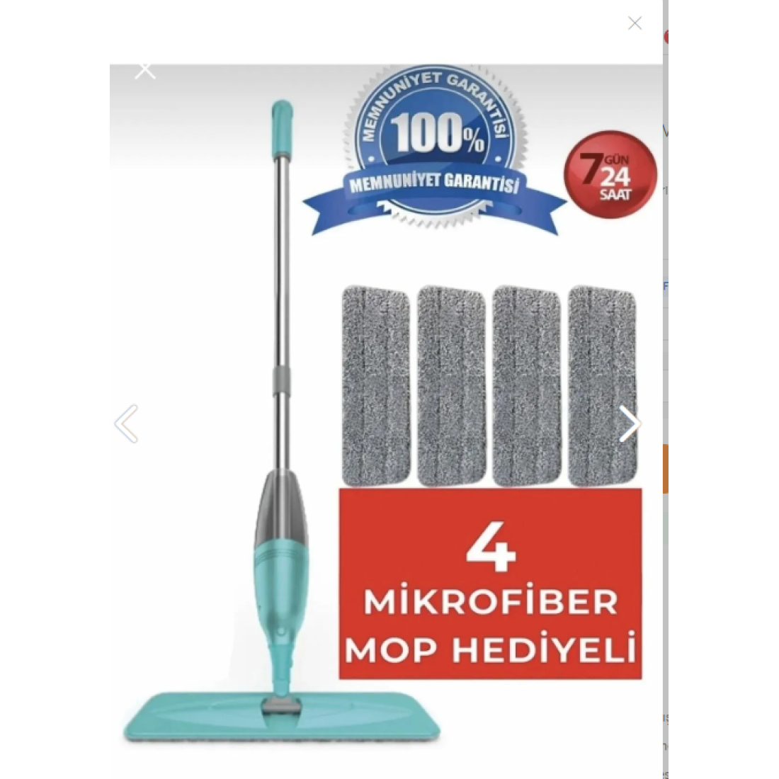 Egonex Sprey Mob Bezli Deterjan Hazneli Profesyonel Mob Esonex-Spreymob