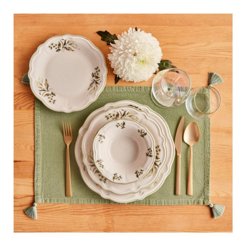 Bella Maison Julia Stoneware 24 Parça 6 Kişilik Yemek Takımı Yeşil