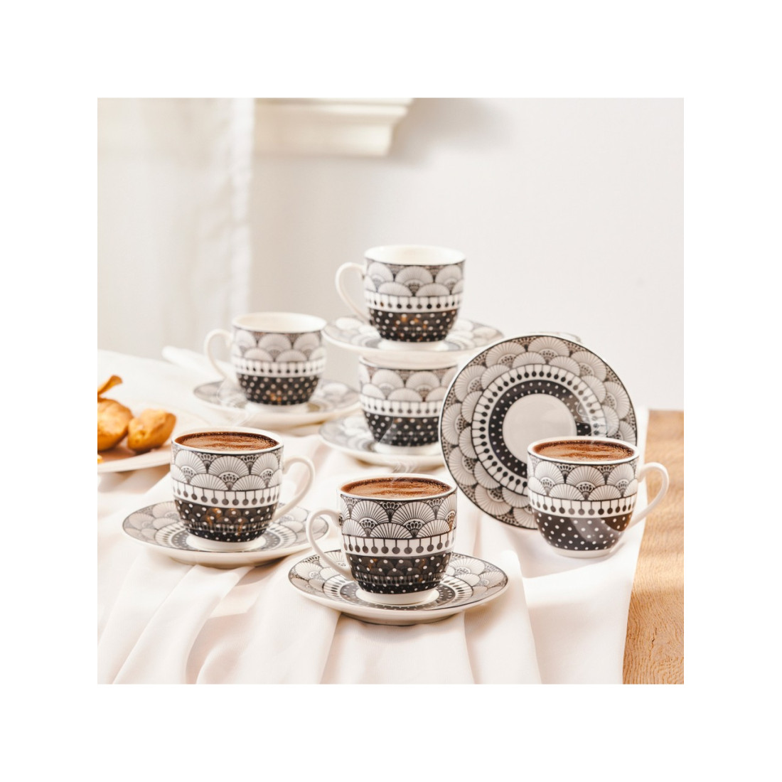 Karaca Aysel 6 Kişilik Kahve Fincan Takımı 85 Ml