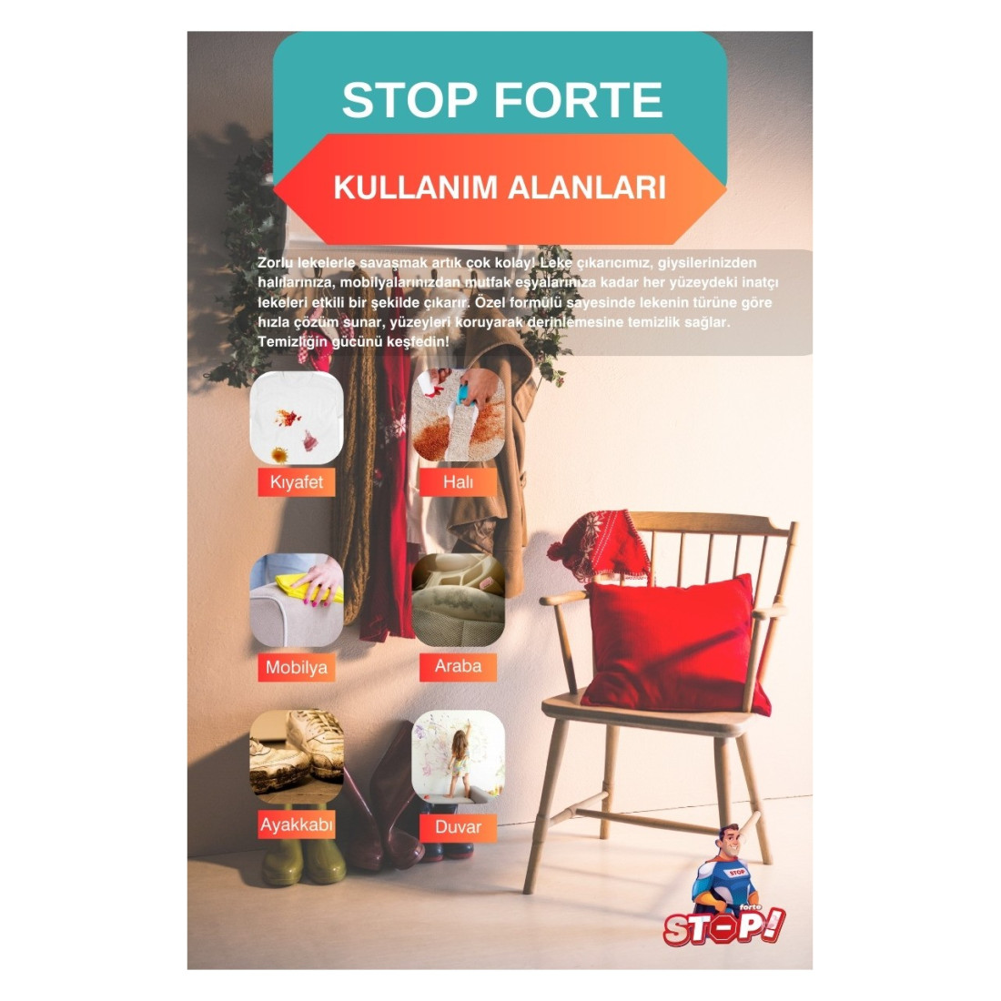 Stop Forte Leke Çıkarıcı 750 Ml