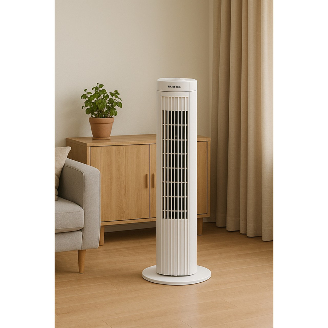 Kumtel Ktf-258W Kule Tipi Vantilatör Beyaz