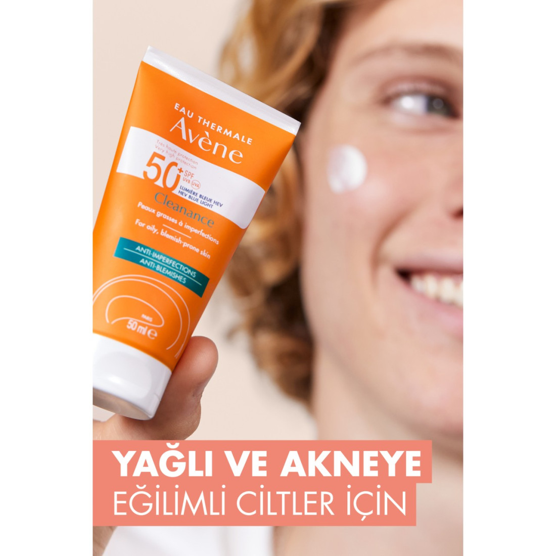 Avene Cleanance Solaire Spf 50 - Yağlı ve Akneli Ciltler İçin Güneş Koruma Kremi 50 Ml