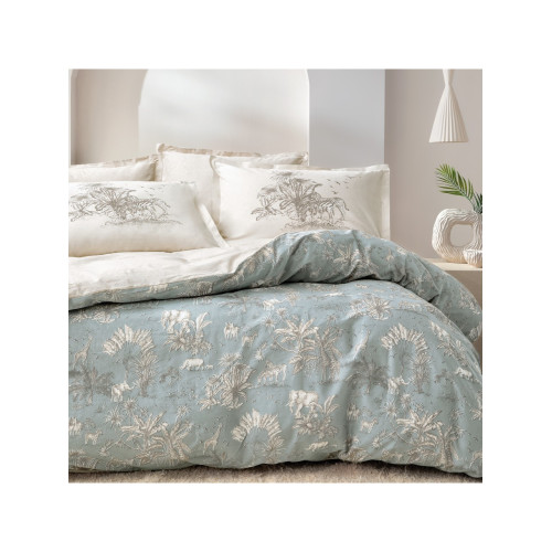 Yataş Aster Tek Kişilik Ranforce Nevresim Takımı - Adaçayı