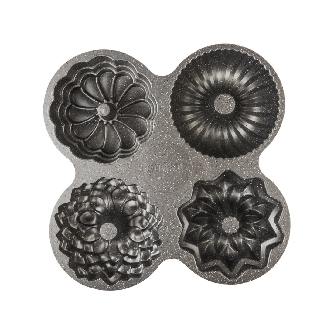 Emsan Griss Four In One 4'Lü Gri Kek Kalıbı