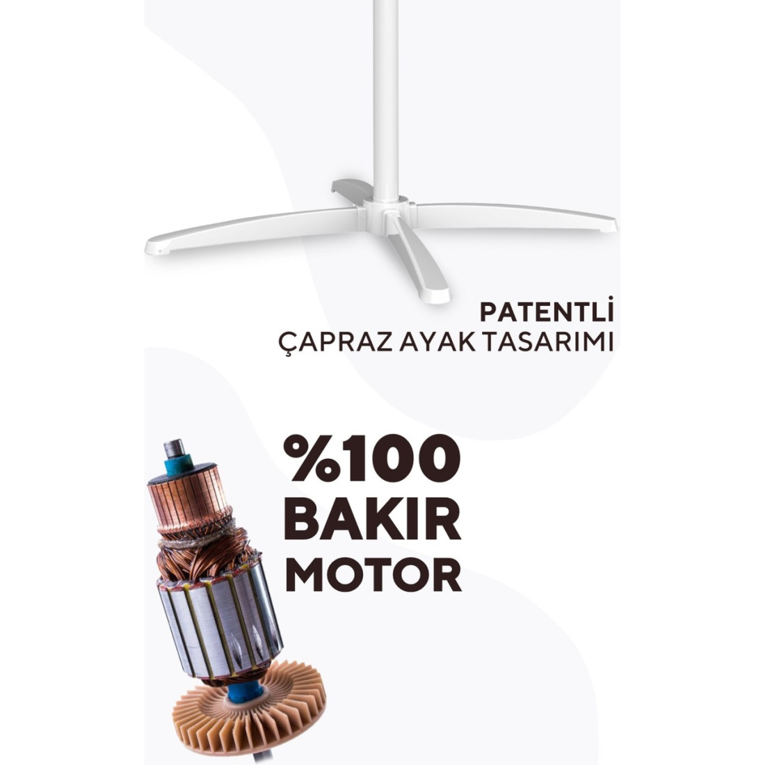 Kumtel Beyaz Vantilatör 16'' (3P) Ktf-290