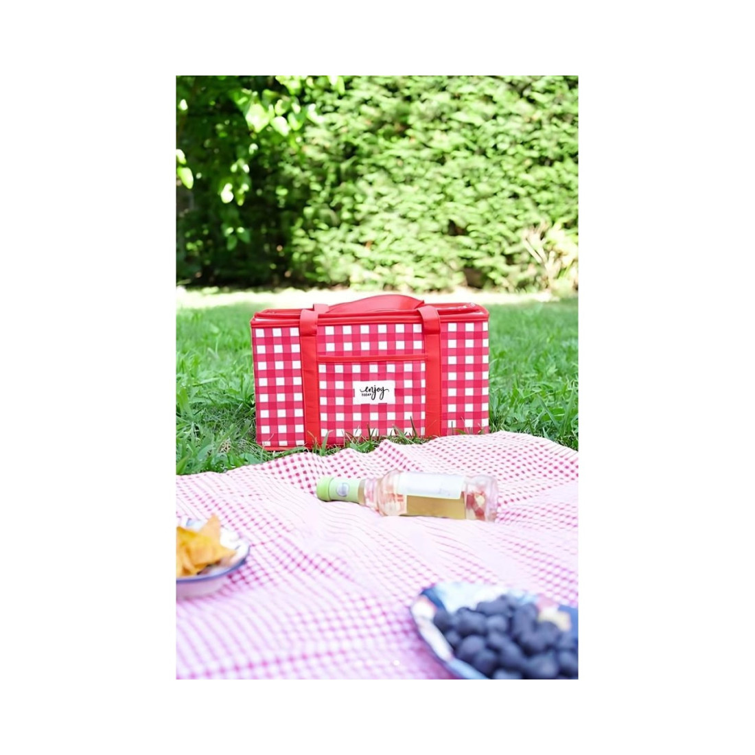 Flora Katlanabilir Termo Çanta, Isı Yalıtımlı Termal Kamp Piknik Çantası Sıcak Soğuk Tutucu 15 Litre