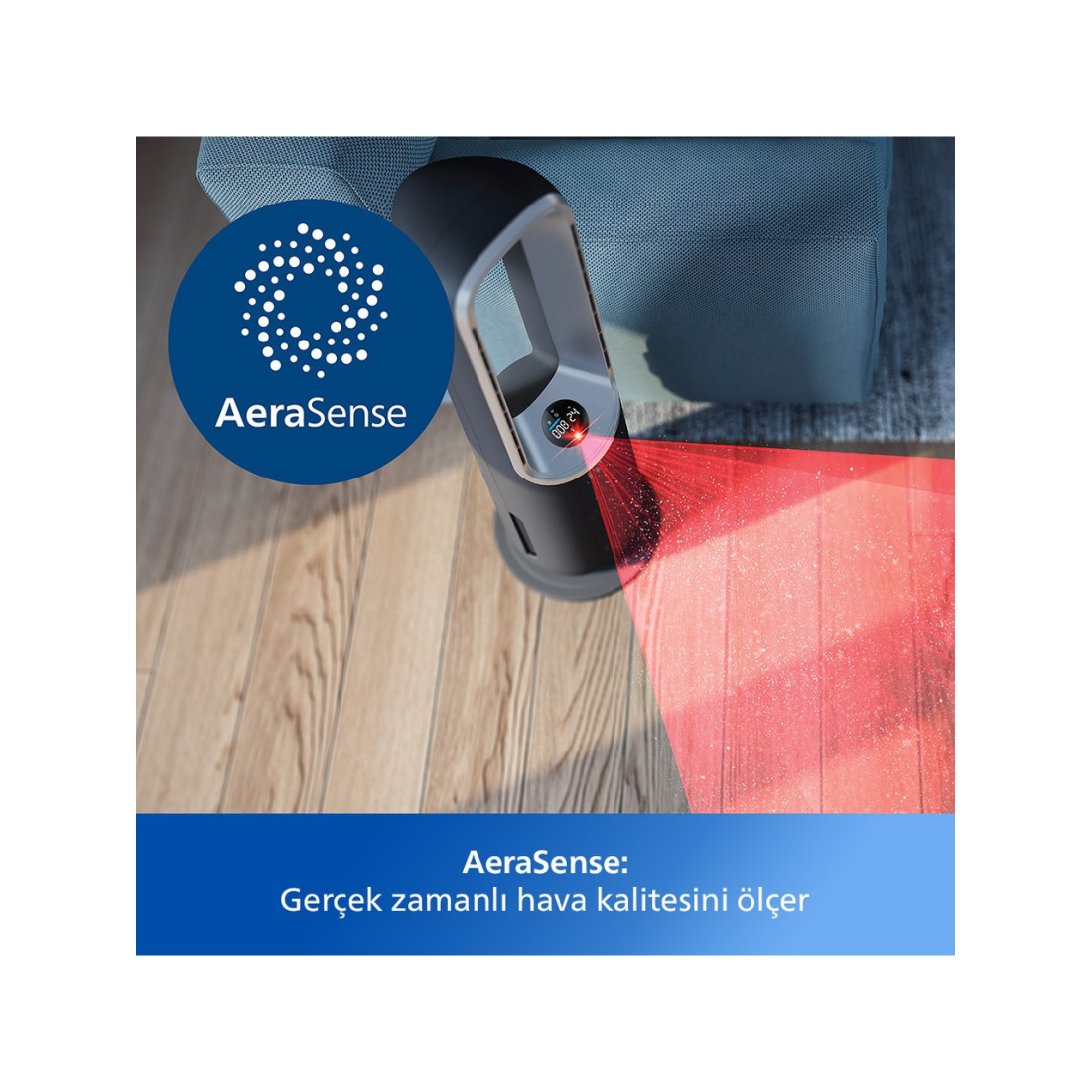 Philips 8000 Serisi Air Performer 3In1 Hava Temizleme Cihazı, 270 M3/Sa Temiz Hava Hızı, Amf870/15