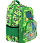 Roxy Lisanslı Dinazor Desenli 3'Lü Set Okul Çantası,Termal Beslenme Çantası ve Kalem Kutusu Seti