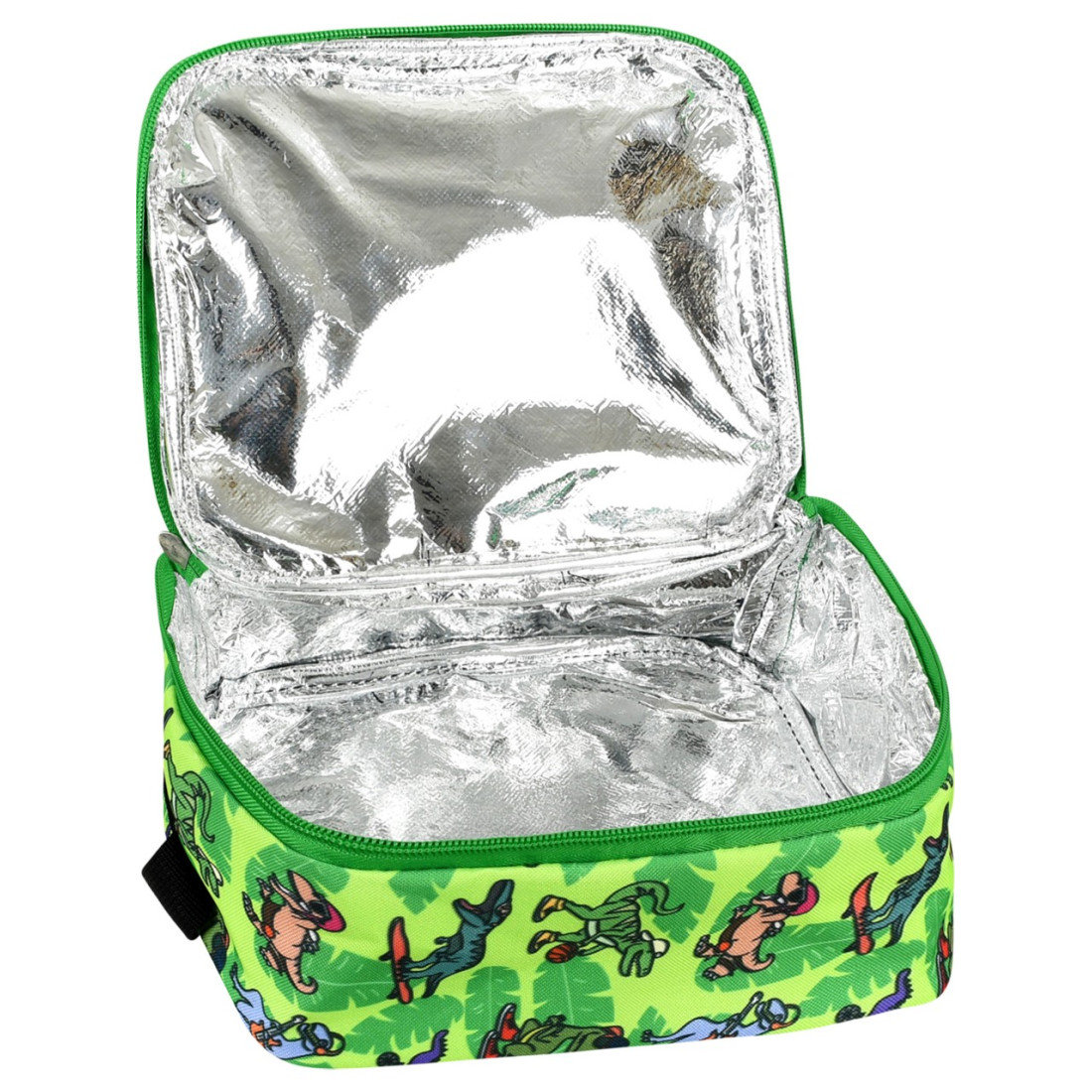 Roxy Lisanslı Dinazor Desenli 3'Lü Set Okul Çantası,Termal Beslenme Çantası ve Kalem Kutusu Seti