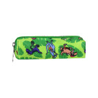 Roxy Lisanslı Dinazor Desenli 3'Lü Set Okul Çantası,Termal Beslenme Çantası ve Kalem Kutusu Seti