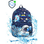 Bodmar Çanta Since 2023 Astronot Uzay Figürlü 3'Lü Su Geçirmez Erkek Okul Sırt Çanta Ilkokul Okul Çantası Seti