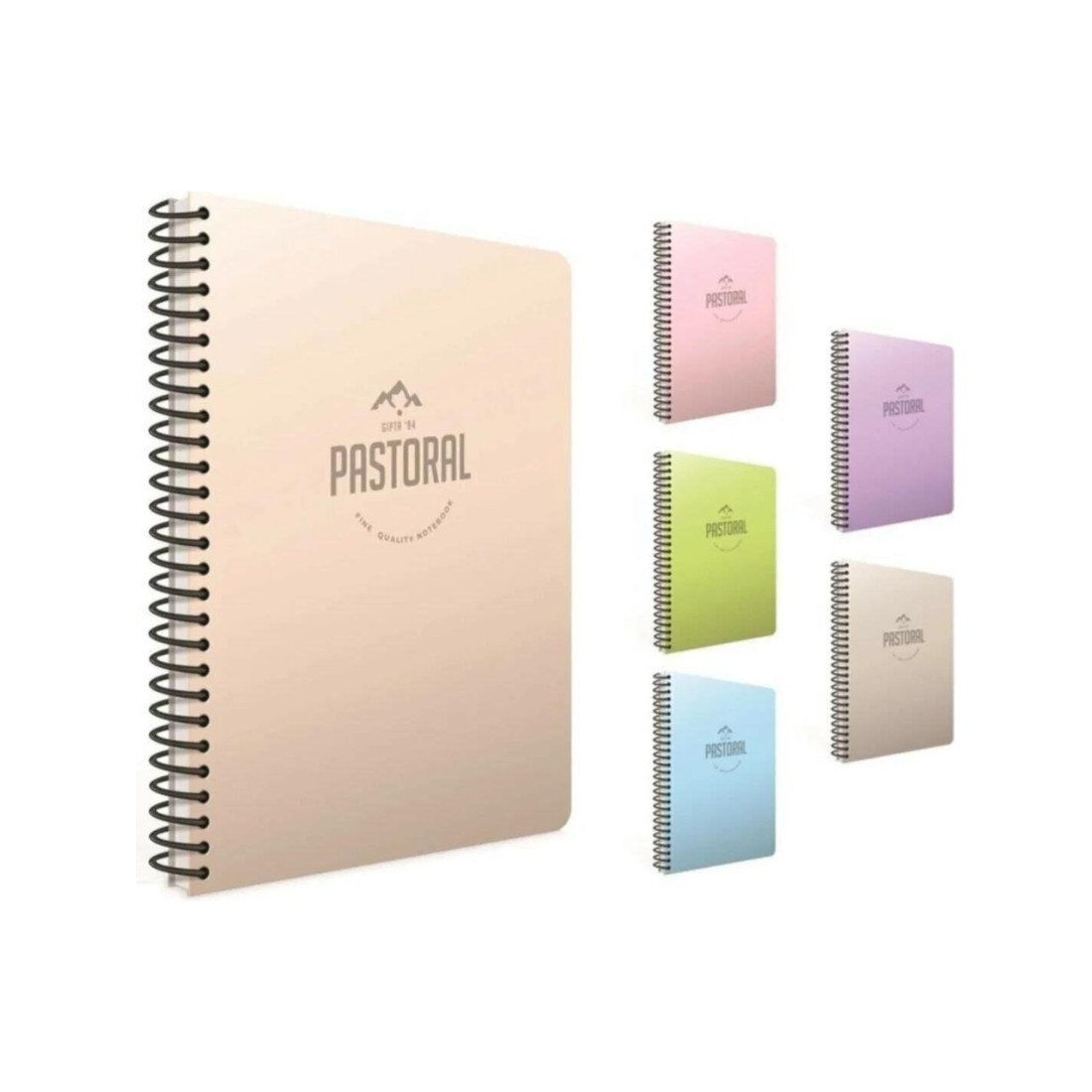 Gıpta Pastoral Defter Kareli Spiralli Plastik Kapak Defter A4 72 Yaprak 1 Adet