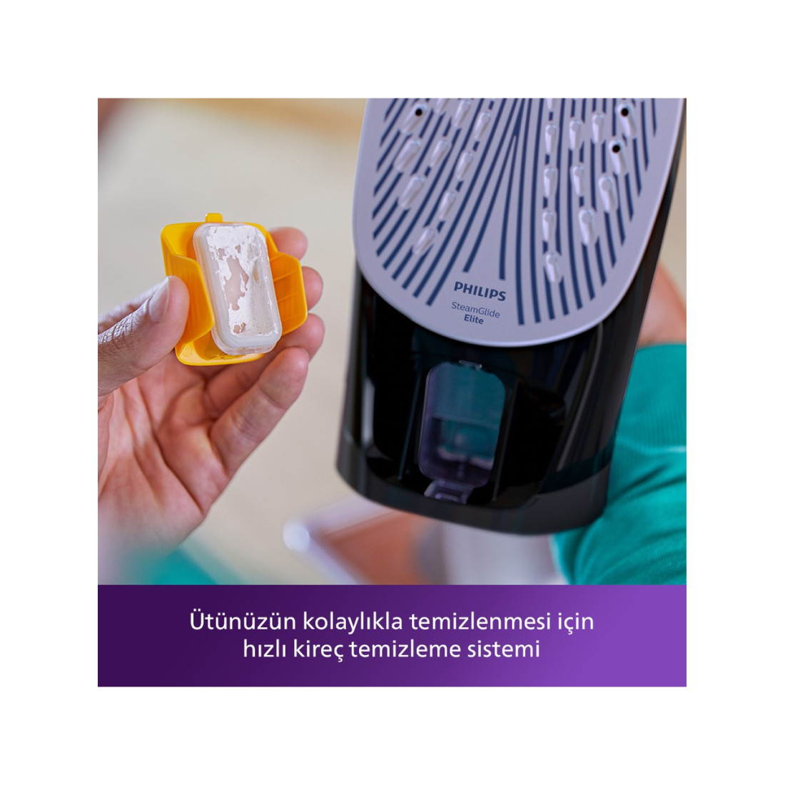 Philips Dst7511/80 7500 Serisi Azur Buharlı Ütü 3200 W, 55G/Dk Sürekli Buhar, 260 G Şok Buhar, Steamglide Elite Taban,