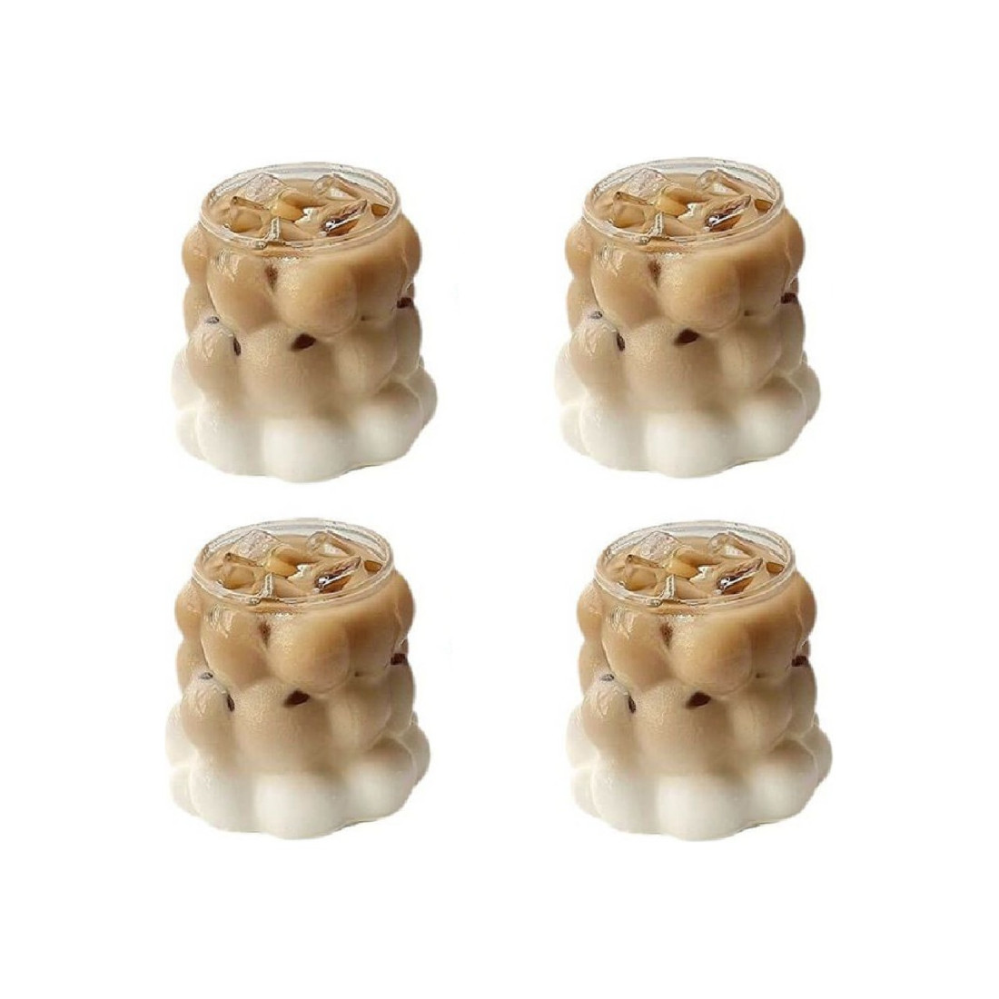 Mi̇s Ki̇tchen Boncuk Bardak 300 Ml 4'Lü - Cam Pipet Hediyeli