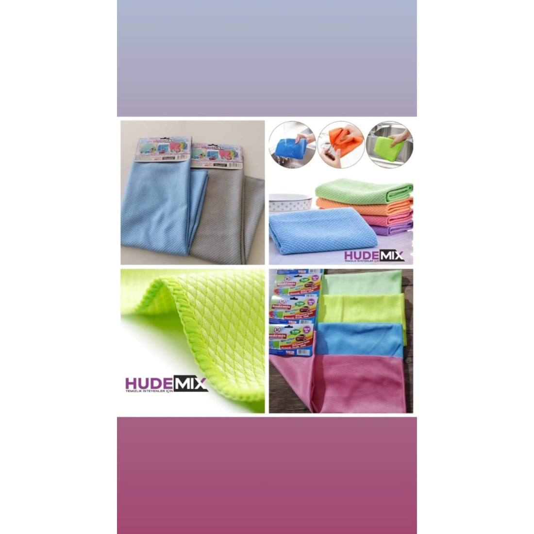 Hudemix Hudemıx 3'Lü Cam Bezi