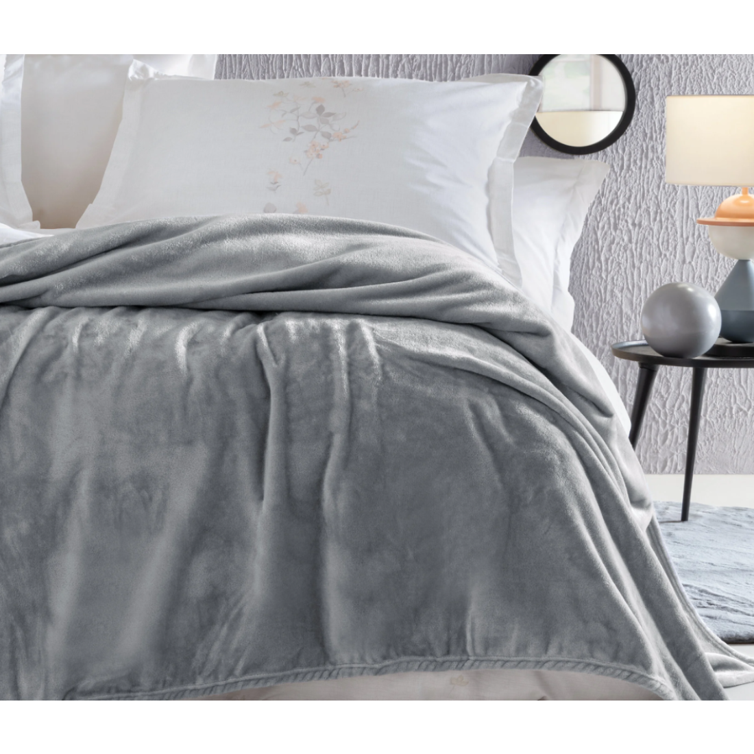 Yataş Olenna Çift Kişilik Wellsoft Battaniye - Açık Gri