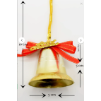 Waldern Yılbaşı 6lı Merry Christmas Çan Süs 5cm