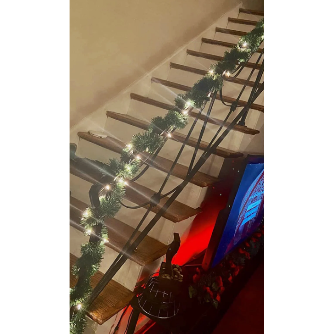 Peri Led Garland Çam Ağaçı Dalı Sarmal Tel Işıklı 5 Metre Günışığı