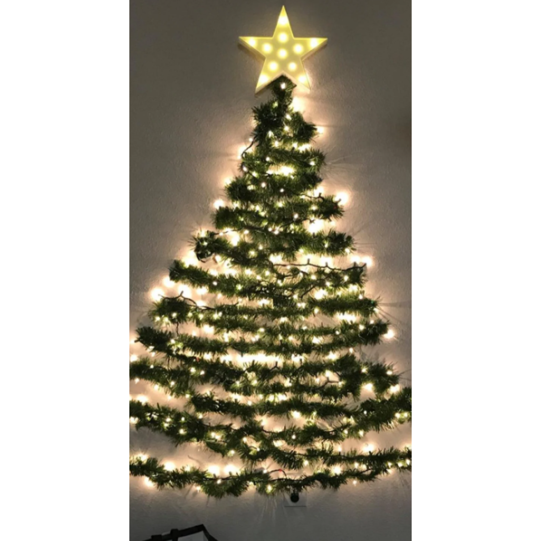 Peri Led Garland Çam Ağaçı Dalı Sarmal Tel Işıklı 5 Metre Günışığı