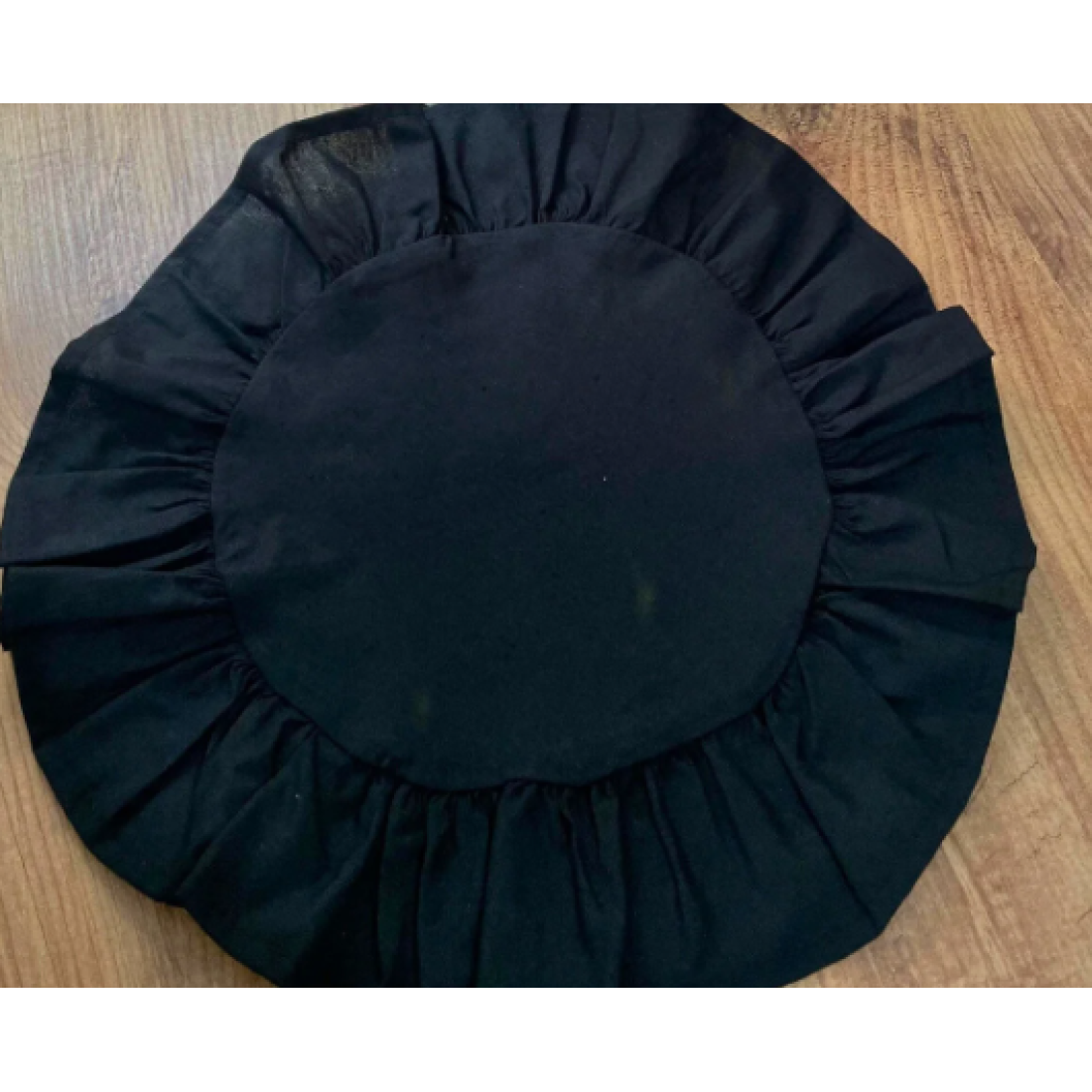 MLC Kamiz Fırfırlı Siyah Amerikan Servisi Yuvarlak 6'lı 40x40