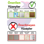 Aysprint Yılbaşı Çiçek ve Yıldız Yaprak Sulu Boya Tarzı Cam Duvar Yılbaşı Sticker - Etiket Süsü Hediyesi