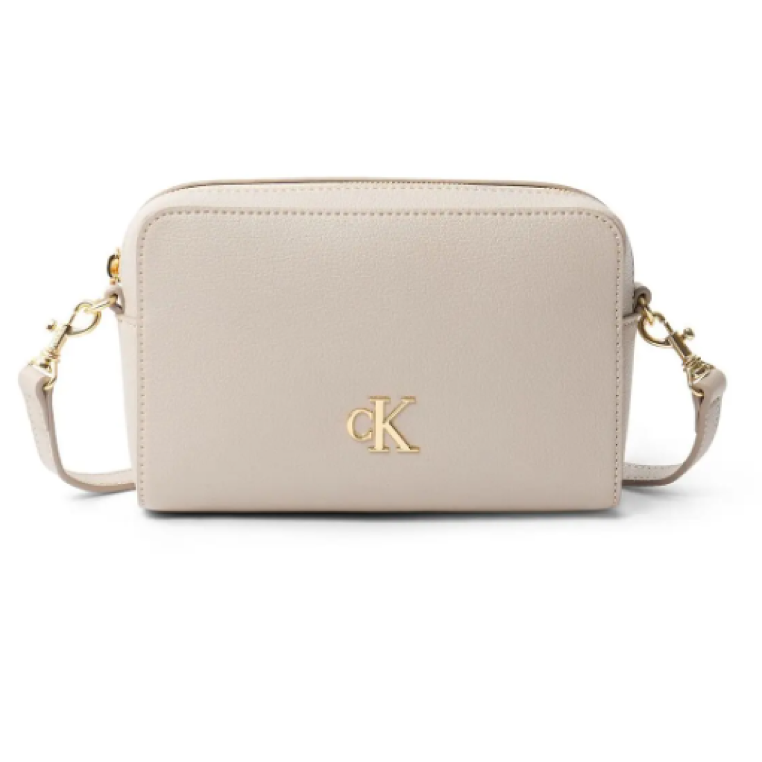 Calvin Klein Kadın Minimalist Monogramlı Kamera Çantası - Taş