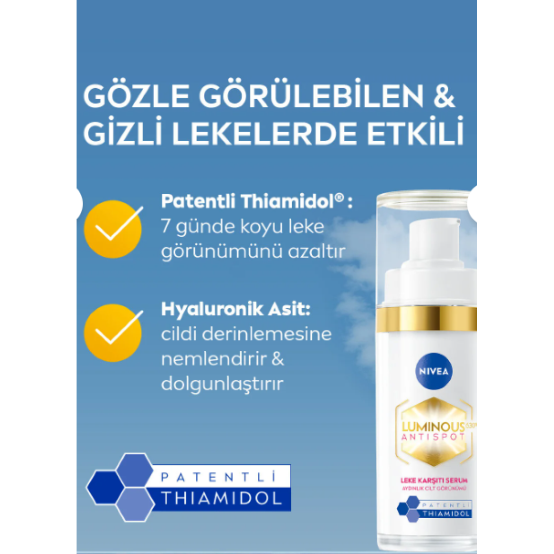 NIVEA Luminous630 Leke Karşıtı Cilt Bakım Seti, Cilt Serumu, Göz, Gündüz ve Gece Kremi, Nemlendirici
