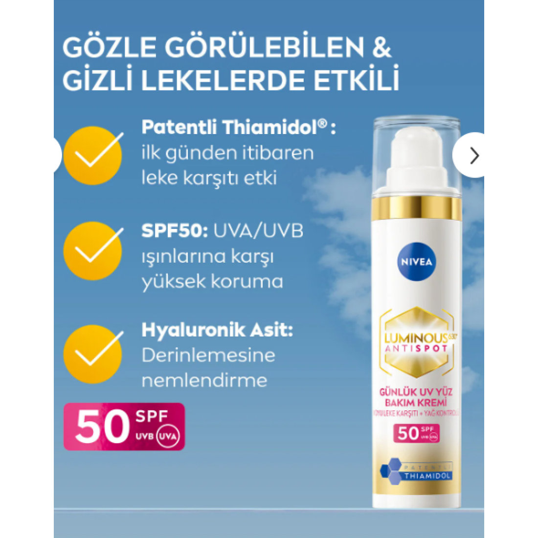NIVEA Luminous630 Leke Karşıtı Cilt Bakım Seti, Cilt Serumu, Göz, Gündüz ve Gece Kremi, Nemlendirici