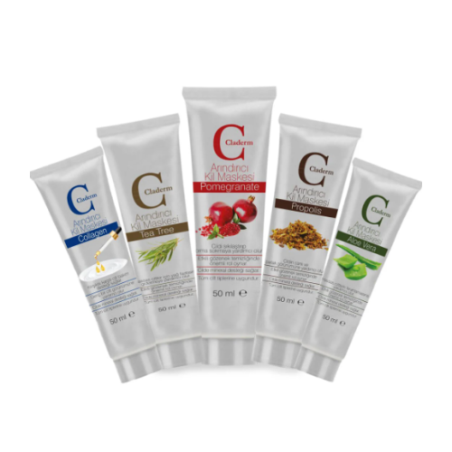 Claderm 5'li 50ml. (ALOE,TEA TREE,NAR,PROPOLİS,COLLAGEN) Set