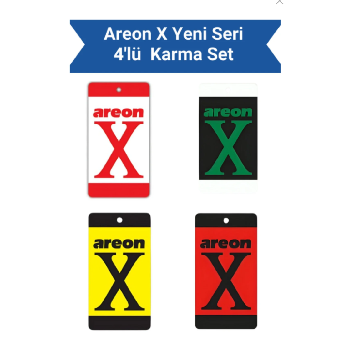 Areon X Yeni Seri 4'lü Karma Set