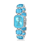 polo air Lüx Taşlı Kadın Kol Saati Gümüş Mavi Renk PL-1512B5x