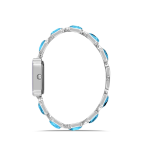 polo air Lüx Taşlı Kadın Kol Saati Gümüş Mavi Renk PL-1512B5x