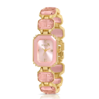 polo air Lüx Taşlı Kadın Kol Saati Gold Pembe Renk PL-1512B4x