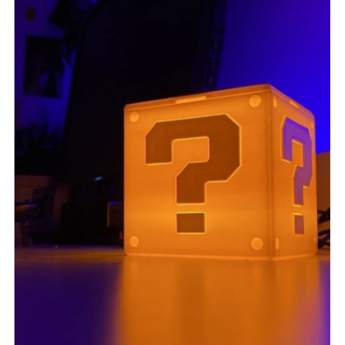 Root Made Süper Mario Dekoratif Kutu Lamba Gaming Dekor Gamer Hediye
