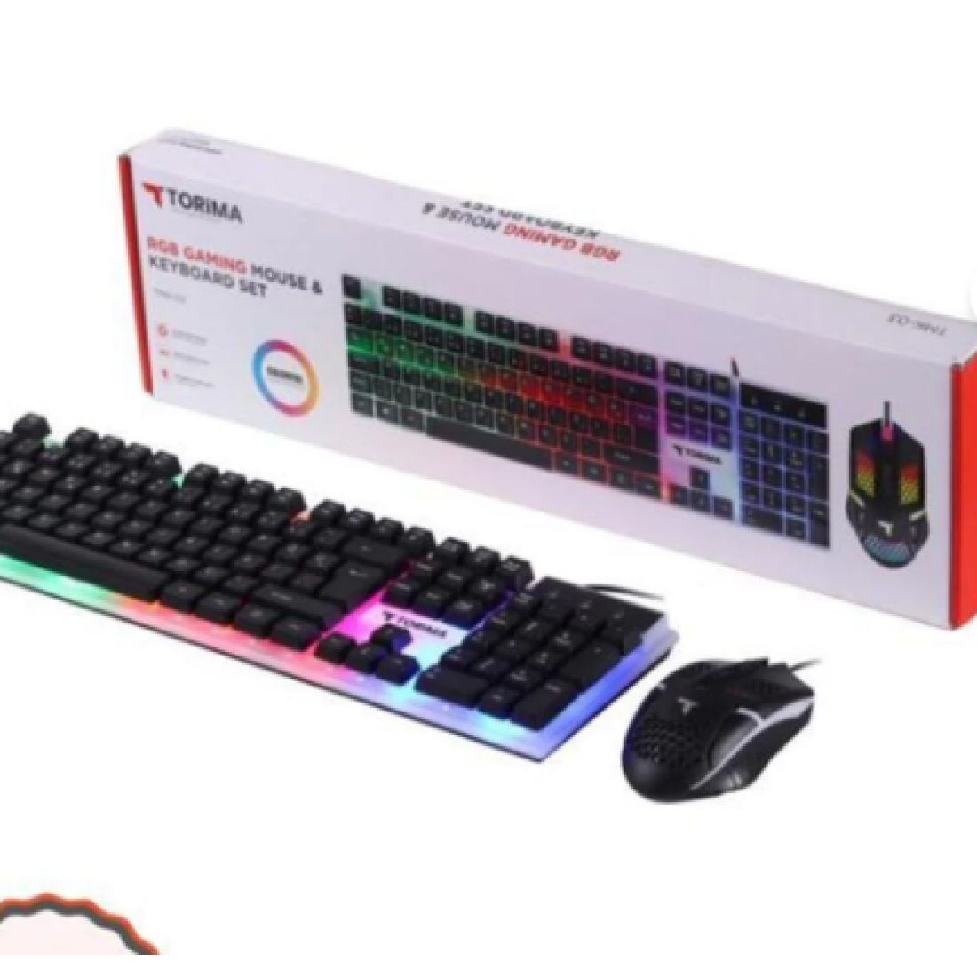 Torima Oyuncu Rgb Işıklı Kablolu Q Klavye Ve Mouse Seti TMK03 Siyah