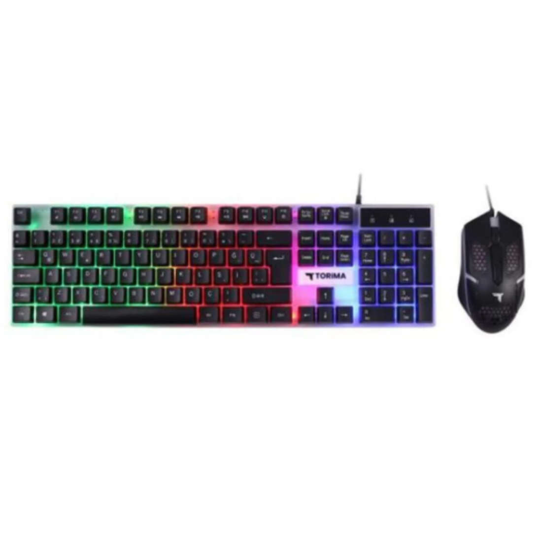 Torima Oyuncu Rgb Işıklı Kablolu Q Klavye Ve Mouse Seti TMK03 Siyah