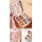 TAVGA Mini Mücevher Takı Kutusu Kolye Yüzük Küpe Düzenleyici Takı Çantası
