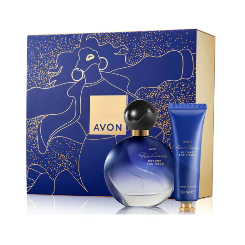 Avon Far Away Beyond The Moon Parfüm 50 Ml ve El Kremi 30 Ml. Hediye Paketi