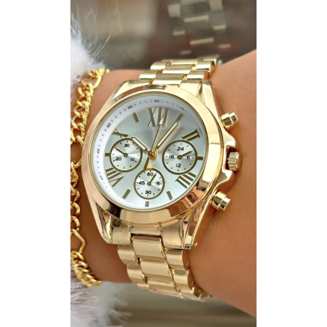 Tisaati Roma Rakamlı Lüks Özel Seri Metal Kordon Kadın Kol Saati-Bileklik Hediyeli