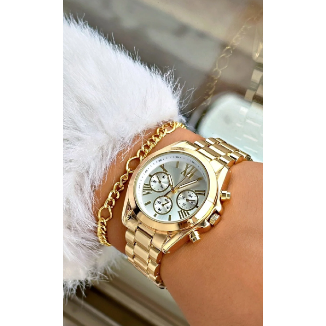 Tisaati Roma Rakamlı Lüks Özel Seri Metal Kordon Kadın Kol Saati-Bileklik Hediyeli